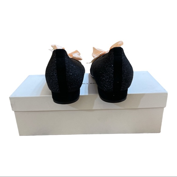 Seven All Around No.3 Ballerina Flats Shoes Black Sparkle Beau Collection - Picture 7 of 11